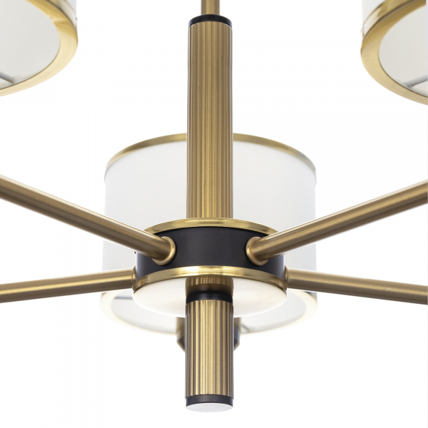 Citilux ALTON CL421253 Люстра на штанге с белыми абажурами, изображение 8