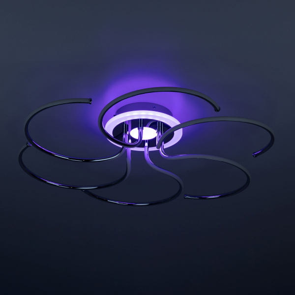 Citilux Джемини CL229261E LED RGB Люстра с пультом Хром, изображение 11