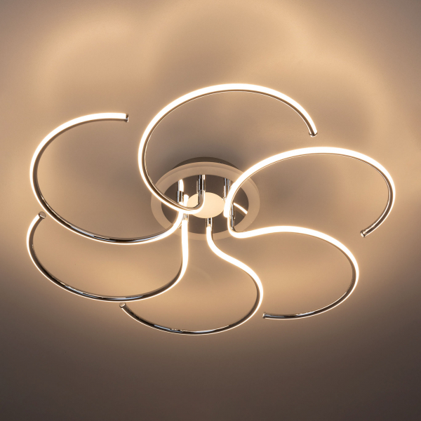 Citilux Джемини CL229261E LED RGB Люстра с пультом Хром, изображение 7
