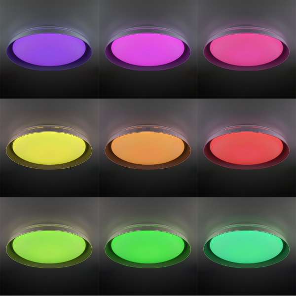 Citilux MEGA CL752451G LED RGB Светильник с пультом Белый+Серый, изображение 7