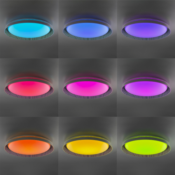 Citilux MEGA CL752452G LED RGB Светильник с пультом Белый+Клён, изображение 8