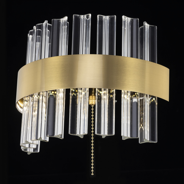 Citilux Рианна CL337313 LED Бра хрустальное с выключателем Бронза, изображение 2