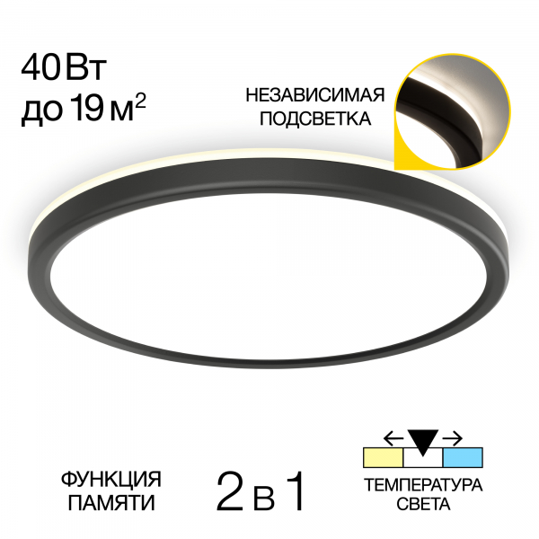 Citilux Basic Line CL738321VL Светильник с подсветкой Чёрный, изображение 11