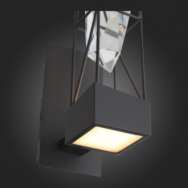 SL815.301.01 Бра ST-Luce Серый графит/Серый графит, Прозрачный LED 1*6W 4000K PROGETTO, изображение 14
