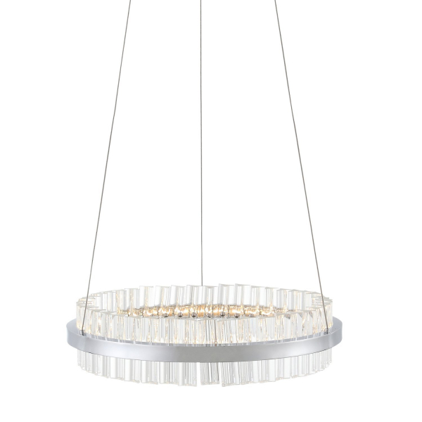 SL383.103.01 Светильник подвесной ST-Luce Хром/Хром, Прозрачный LED 1*34W 3000K CHERIO, изображение 2
