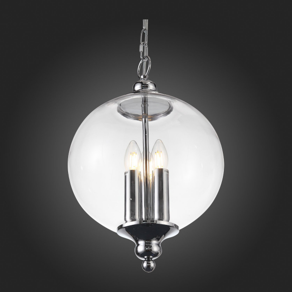 SL362.103.03 Светильник подвесной ST-Luce Хром/Прозрачный E14 3*60W LATERIA, изображение 8