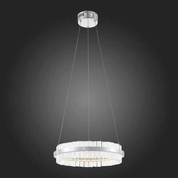 SL383.103.01 Светильник подвесной ST-Luce Хром/Хром, Прозрачный LED 1*34W 3000K CHERIO, изображение 9