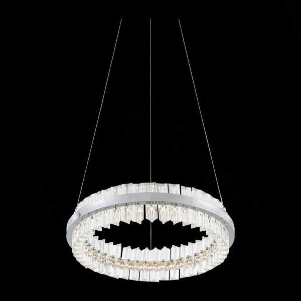 SL383.103.01 Светильник подвесной ST-Luce Хром/Хром, Прозрачный LED 1*34W 3000K CHERIO, изображение 7