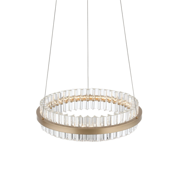 SL383.203.01 Светильник подвесной ST-Luce Золотистый/Золотистый, Прозрачный LED 1*34W 3000K CHERIO, изображение 3