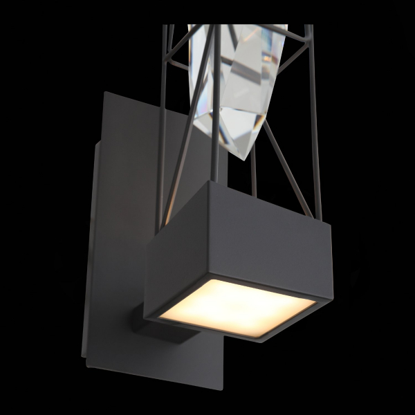 SL815.301.01 Бра ST-Luce Серый графит/Серый графит, Прозрачный LED 1*6W 4000K PROGETTO, изображение 9