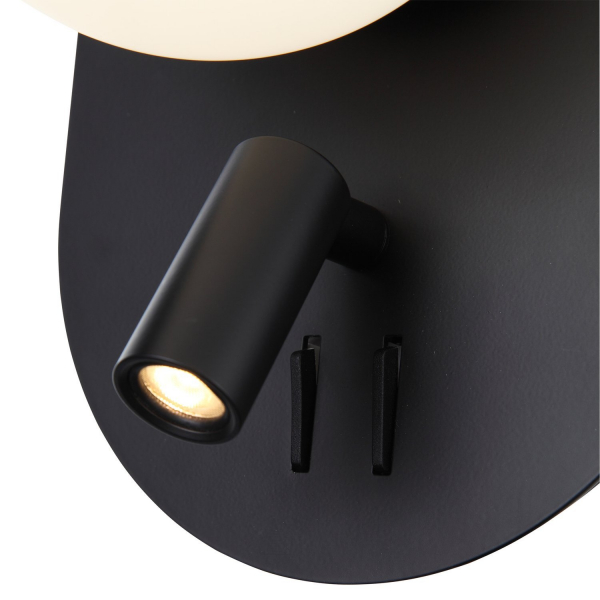 SL395.411.02 Бра ST-Luce Черный/Белый LED 1+1*8+3W 4000K DONOLO, изображение 4