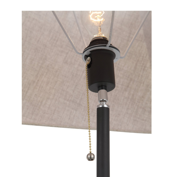 SLE302.415.01 Торшер ST-Luce Черный, Коричневый/Бежевый E27 1*40W MENOLA, изображение 2
