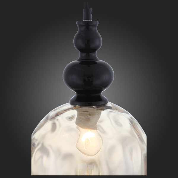 SL374.313.01 Подвес ST-Luce Черный/Янтарный E27 1*40W BACINETO, изображение 9