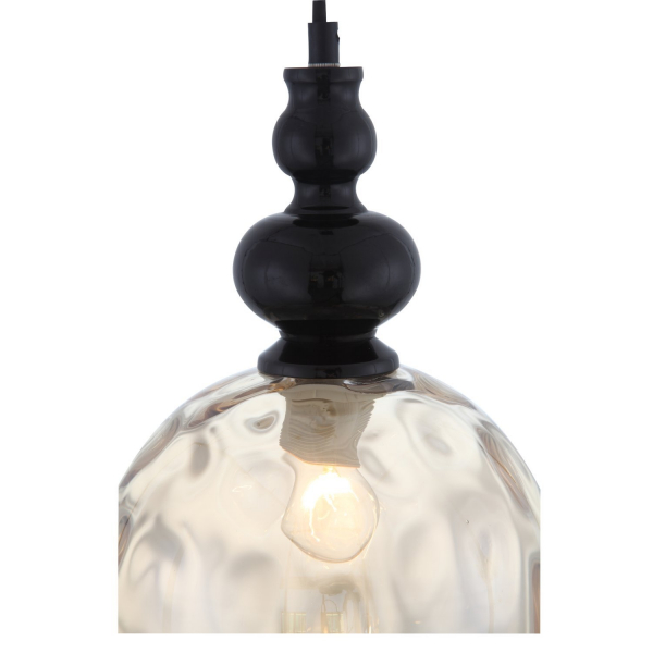 SL374.313.01 Подвес ST-Luce Черный/Янтарный E27 1*40W BACINETO, изображение 3