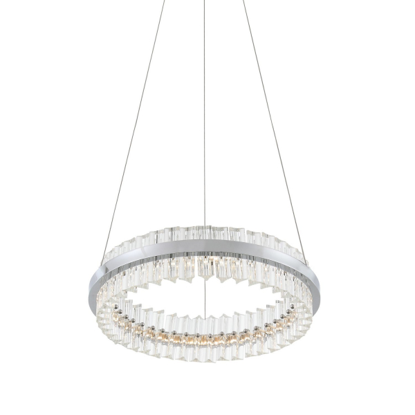 SL383.103.01 Светильник подвесной ST-Luce Хром/Хром, Прозрачный LED 1*34W 3000K CHERIO, изображение 3