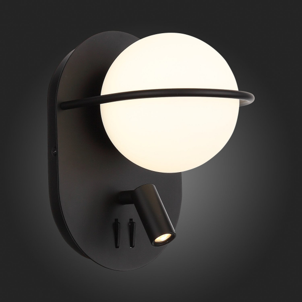 SL395.411.02 Бра ST-Luce Черный/Белый LED 1+1*8+3W 4000K DONOLO, изображение 9