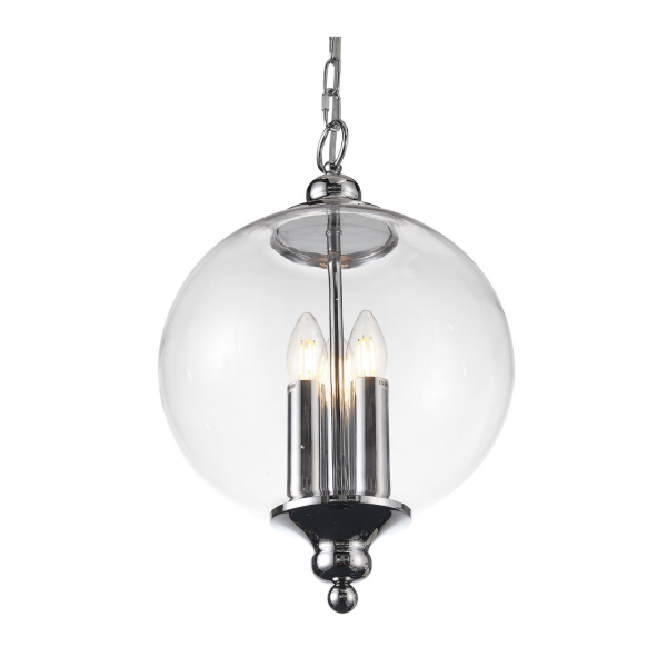 SL362.103.03 Светильник подвесной ST-Luce Хром/Прозрачный E14 3*60W LATERIA, изображение 2