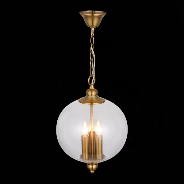 SL362.203.03 Светильник подвесной ST-Luce Золотистый/Прозрачный E14 3*60W LATERIA, изображение 5