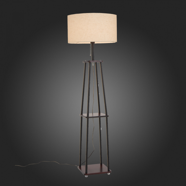 SLE302.405.01 Торшер ST-Luce Черный, Коричневый/Бежевый E27 1*40W (из 2-х коробок) MENOLA, изображение 5