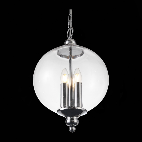 SL362.103.03 Светильник подвесной ST-Luce Хром/Прозрачный E14 3*60W LATERIA, изображение 5