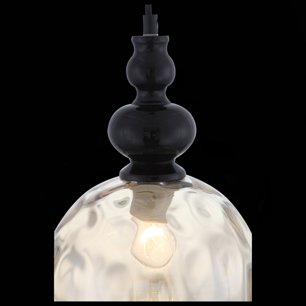 SL374.313.01 Подвес ST-Luce Черный/Янтарный E27 1*40W BACINETO, изображение 6