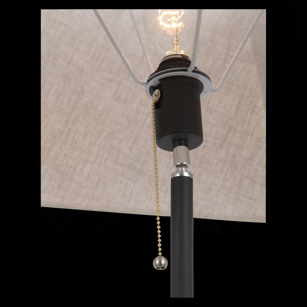 SLE302.415.01 Торшер ST-Luce Черный, Коричневый/Бежевый E27 1*40W MENOLA, изображение 5