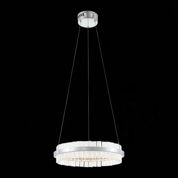 SL383.103.01 Светильник подвесной ST-Luce Хром/Хром, Прозрачный LED 1*34W 3000K CHERIO, изображение 5