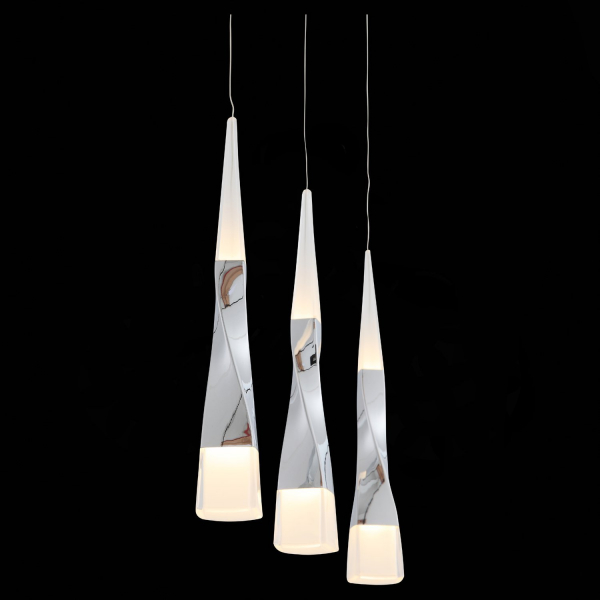 SL405.103.03 Светильник подвесной ST-Luce Хром/Хром, Белый LED 3*7W 3000K BOCHIE, изображение 4