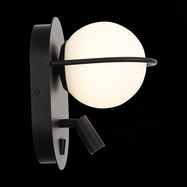 SL395.411.02 Бра ST-Luce Черный/Белый LED 1+1*8+3W 4000K DONOLO, изображение 6