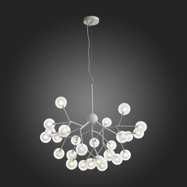 SL376.503.27 Люстра подвесная ST-Luce Белый/Белый,Прозрачный G4 LED 27*2W DEMELE, изображение 5