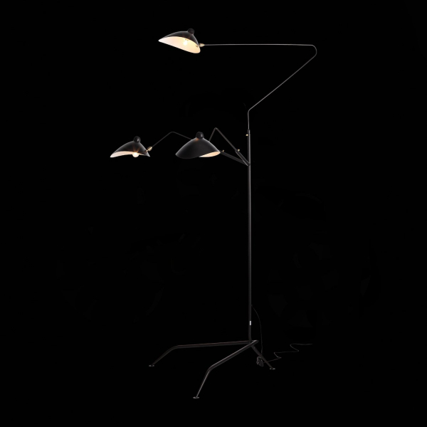 SL305.405.03 Торшер ST-Luce Черный/Черный, Белый E27 3*60W SPRUZZO, изображение 4