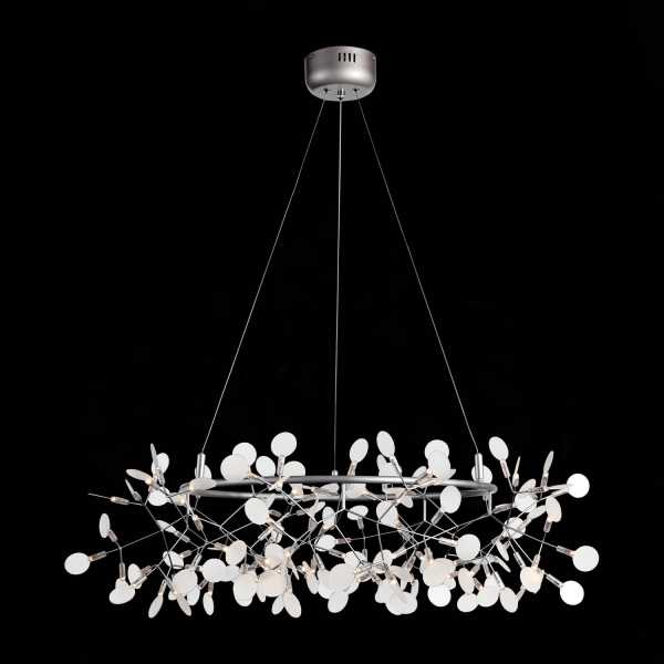 SL379.103.135 Люстра подвесная ST-Luce Серебристый/Белый LED 135*0,3W 3500K RAFINA, изображение 6