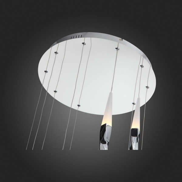SL405.103.10 Светильник подвесной ST-Luce Хром/Белый, Хром LED 10*7W 3000K BOCHIE, изображение 11
