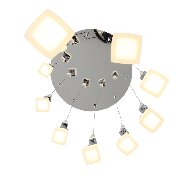 SL405.103.10 Светильник подвесной ST-Luce Хром/Белый, Хром LED 10*7W 3000K BOCHIE, изображение 4
