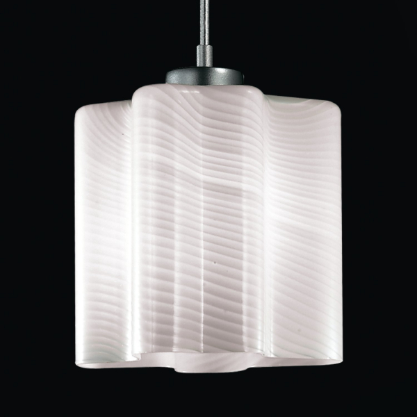 SL117.503.01 Светильник подвесной ST-Luce Серебристый/Белый с полосками E27 1*60W ONDE, изображение 3