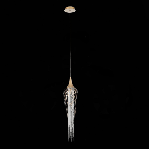 SL1116.203.01 Подвес ST-Luce Золотистый с патиной/Золотистый с  патиной, Никель LED 1*5W 3000K SALICA, изображение 3