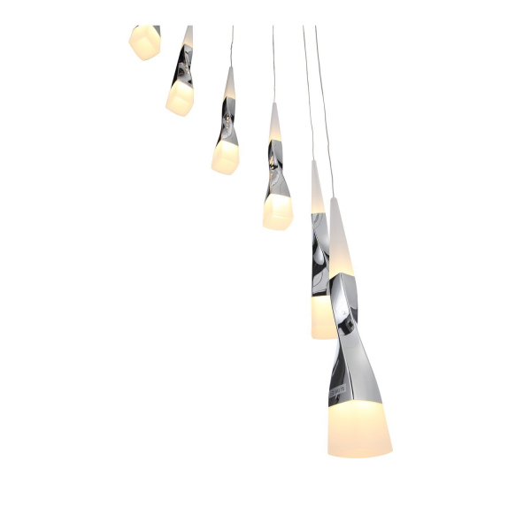 SL405.103.10 Светильник подвесной ST-Luce Хром/Белый, Хром LED 10*7W 3000K BOCHIE, изображение 2