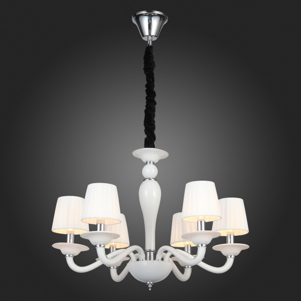 SL1112.503.06 Люстра подвесная ST-Luce Хром, Белый E14 6*40W SERENATTA, изображение 16