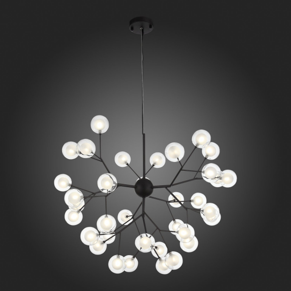 SL376.403.36 Светильник подвесной ST-Luce Черный/Прозрачный, Белый G4 LED 36*2W DEMELE, изображение 5