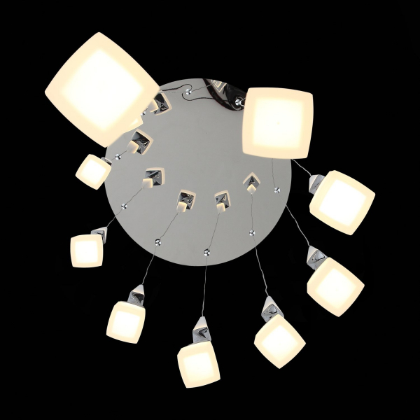 SL405.103.10 Светильник подвесной ST-Luce Хром/Белый, Хром LED 10*7W 3000K BOCHIE, изображение 8