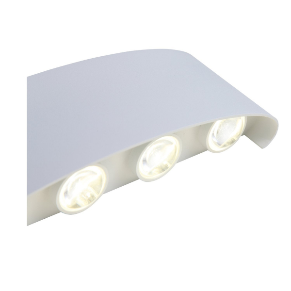 SL089.501.08 Светильник уличный настенный ST-Luce Белый кварцевый LED 8*1W 4000K BISELLO, изображение 3