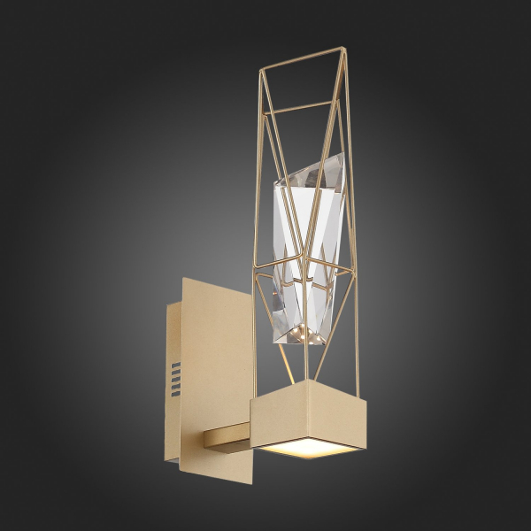 SL815.201.01 Бра ST-Luce Матовое золото/Матовое золото, Прозрачный LED 1*6W 4000K PROGETTO, изображение 9