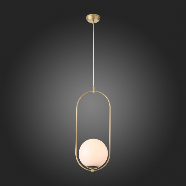 SL1118.203.01 Светильник подвесной ST-Luce Золотистый/Белый E27 1*40W PENOLO, изображение 7