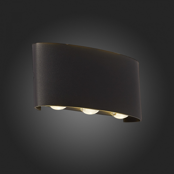 SL089.401.06 Светильник уличный настенный ST-Luce Черный кварцевый LED 6*1W 4000K BISELLO, изображение 9