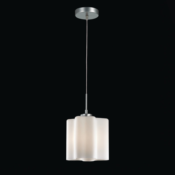 SL116.503.01 Светильник подвесной ST-Luce Серебристый/Белый E27 1*60W ONDE, изображение 4