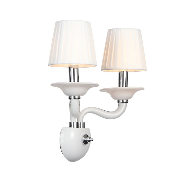 SL1112.501.02 Бра ST-Luce Хром, Белый/Белый E14 2*40W SERENATTA, изображение 5
