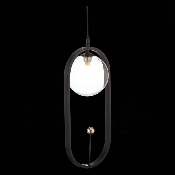 SL1201.403.01 Подвес ST-Luce Черный/Прозрачный G9 1*5W CIRCONO, изображение 6