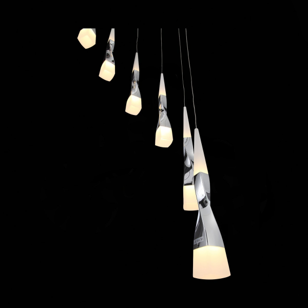 SL405.103.10 Светильник подвесной ST-Luce Хром/Белый, Хром LED 10*7W 3000K BOCHIE, изображение 6