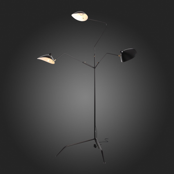 SL305.405.03 Торшер ST-Luce Черный/Черный, Белый E27 3*60W SPRUZZO, изображение 8