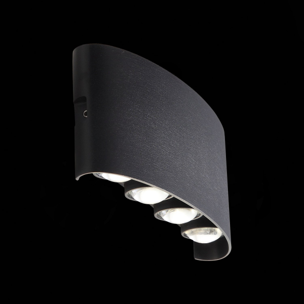SL089.401.08 Светильник уличный настенный ST-Luce Черный кварцевый LED 8*1W 4000K BISELLO, изображение 7